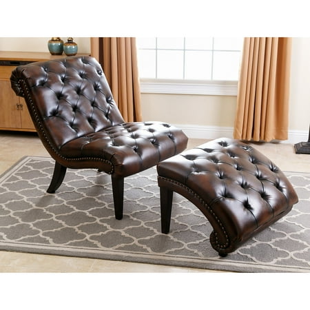 tufted leather chaise distressed leather abbyson valley tufted leather chaise loungeottoman brown tufted leather chaise distressed leather abbyson valley tufted leather chaise loungeottoman brown